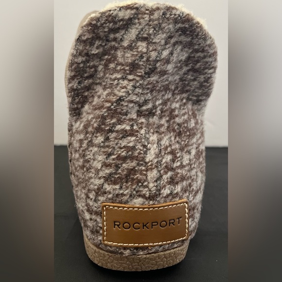 NEW! ROCKPORT Women's truTECH Veda Warm Slipper Boot Bootie, Light Grey 7 M - Picture 4 of 9